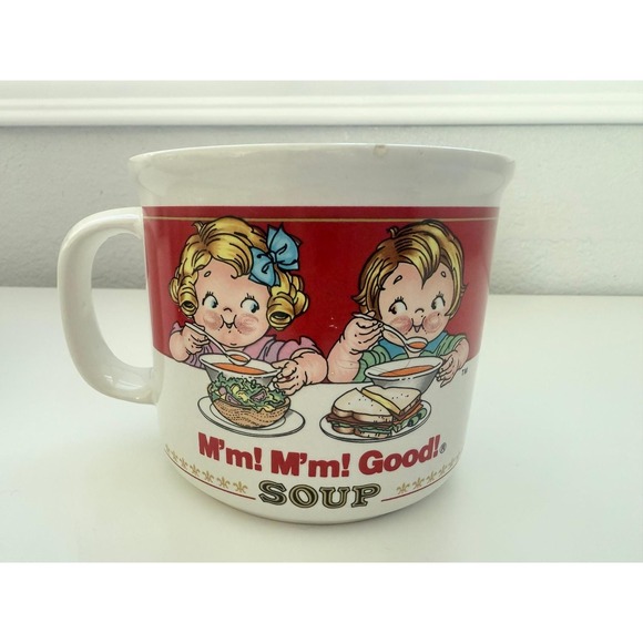 1989 Campbell Kids Soup Mug Campbell Soup Company "M m M m‎ Good!" 12 oz - Picture 2 of 5